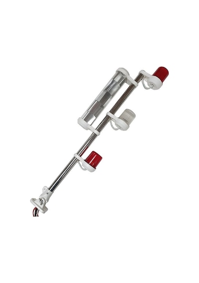 Tekne Bayrak Direği. 3'lü Reflektörlü Bayrak Direği Krom 60 CM