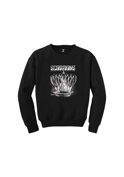 Scorpions Return To Forever Siyah Sweatshirt Beyaz