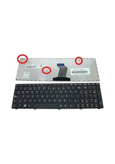 Lenovo Uyumlu Z570 G570 G575 Z560 Serisi Mp-10a36tq-6869 V117020bk1 9z.n5ssw.b01 Siyah Çerçeveli Türkçe/q Notebook Klavye Tuş Takımı