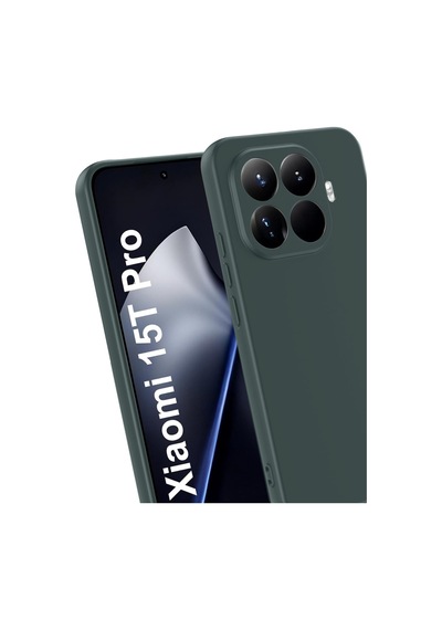 Xiaomi Mi 15t Pro Uyumlu First Silikon - Koyu Yeşil