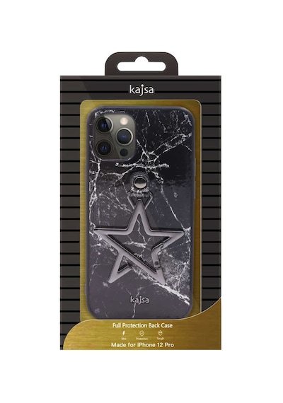 Kajsa Apple Uyumlu iPhone 12 Pro Kılıf Kajsa Starry Serisi Marble Kapak ZORE-216742