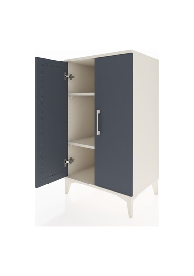 Hyperion Komodin 2 Raflı 2 Kapaklı 60x44x106 Aytaşı-antrasit Aytaşı