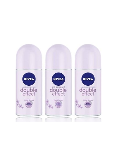 Nivea Double Effect Kadın Roll-On Deodorant 50 ML x 3