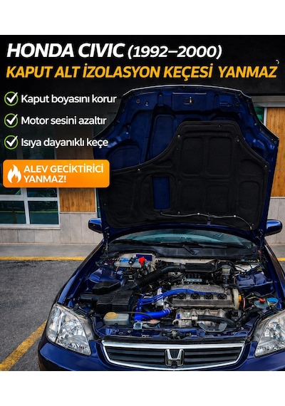 Honda Civic Kaput Alt İzalasyon Keçesi 1992-2000 74141-sr3-000
