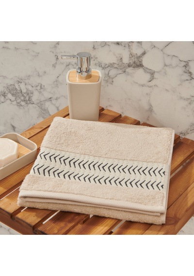 Nuvomonn Ethnic Yüz Havlusu E3 - Bej - 50x80 Cm Renkli