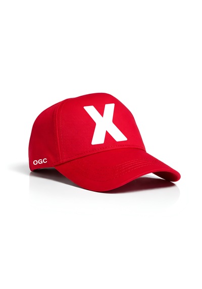 Ogc X Harfi Unisex Şapka Kırmızı