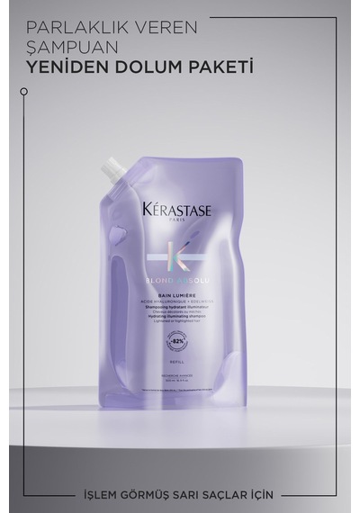 Kerastase Blond Absolu Bain Lumiere Işlem Görmüş Sarı Saçlar Için Parlaklık Veren Şampuan 500 Ml Boyalı