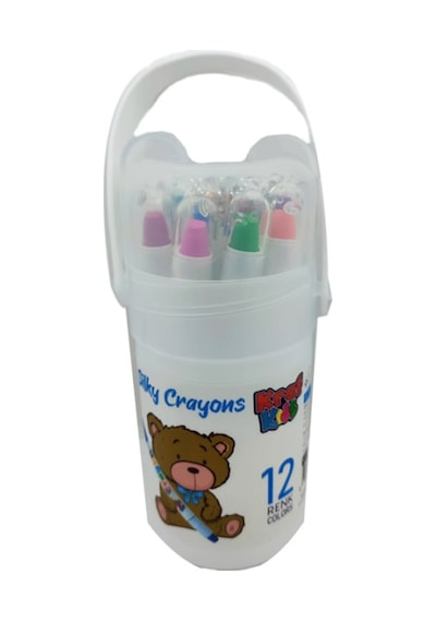 Kraf Kıds Pastel Boya Sılky Crayon 12 Lı Kk500 Çok Renkli