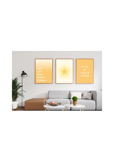 Aesthetic Spiritual Aura Enerji Motto Poster Seti, 9 Adet