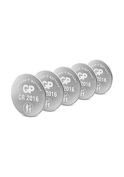Gp Batteries Cr2016 2016 Boy Lityum Düğme Pil, 3 Volt, 5&apos Li Kart