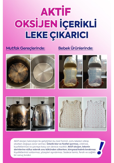 Clean Oxi Force Toz Leke Çıkarıcı 750 Gr