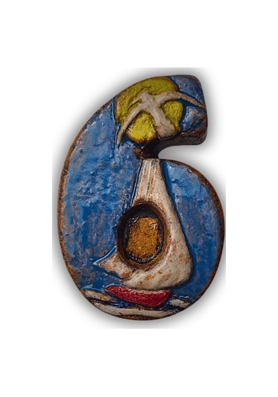 El Yapımı Deniz Temalı Seramik Kapı No.6 - 8x13 Cm - Akdeniz/ege Ruhu - Dekoratif Ev, Villa, Site Girişi, Dış Mekan Ve Apartman Girişi - El Yapımı Deniz Temalı Seramik Kapı No.6 - 8x13 Cm - Akdeniz/ege Ruhu - Dekoratif Ev, Villa, Site Girişi, Dış Mekan Ve Apartman Girişi -