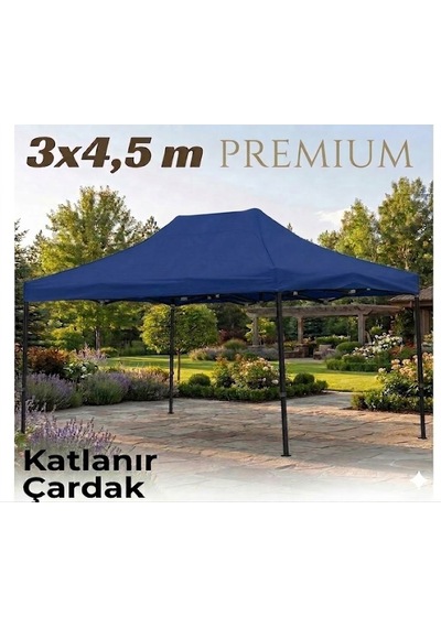 Missidea 3 4,5 Premium Makaslı Katlanır Çardak Mavi