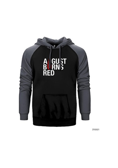 August Burns Red Gri Renk Reglan Kol Sweatshirt / Hoodie