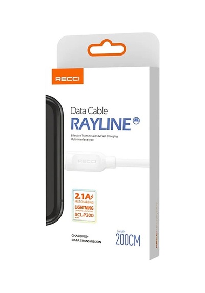 Recci RCL-P200 City of Sky Serisi 2 M Lightning USB-A Data ve Şarj Kablosu