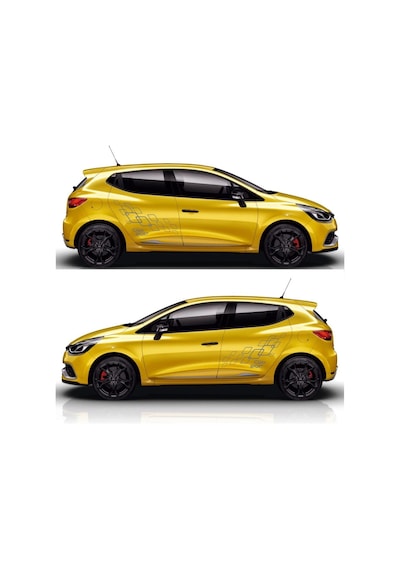 Renault Clio 4 Racing Yan Kapı Sticker Set