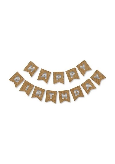 Kraft Gold Happy Yaldızlı Banner