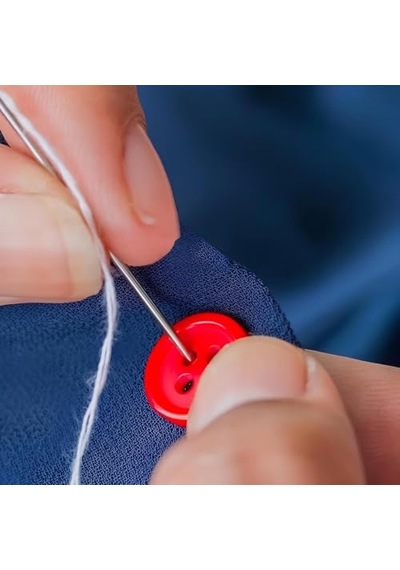 Kyro Tech 12 Adet Kolay İplik Geçirilebilir Dikiş İğnesi, Yandan Açık Kendinden İplik Geçirmeli İğne Seti, Paslanmaz Çelik El Dikiş İğneleri, Yaşlılar Ve Görme Zorluğu Olanlar İçin Pratik Dikiş, Nakış
