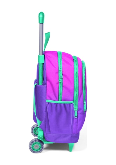 Coral High Kids Pembe Mor Renk Geçişli Üç Bölmeli Çekçekli Okul Sırt Çantası 23962
