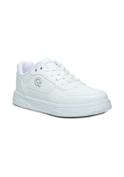 Best Of 2081-26 Cilt Deri Anatomik Bağcıklı Sneaker 36-40 Beyaz