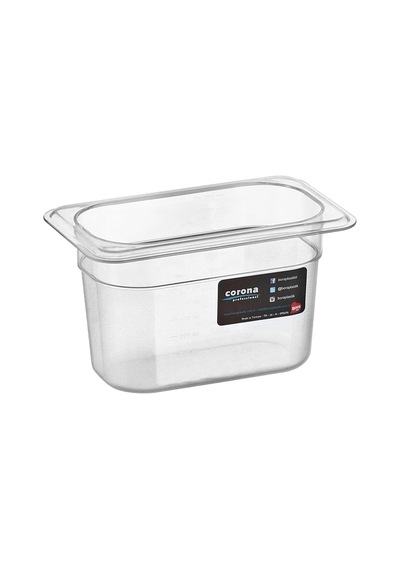 1/9 Dikdörtgen Pc Gastronom Küvet Gövde 176x108x100 çok renkli