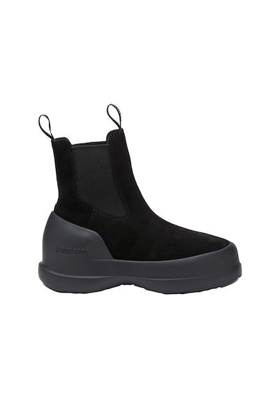 N001 Black Bot Kadın 80d2480050-n001 Moon Boot Luna Chelsea Suede Black Siyah