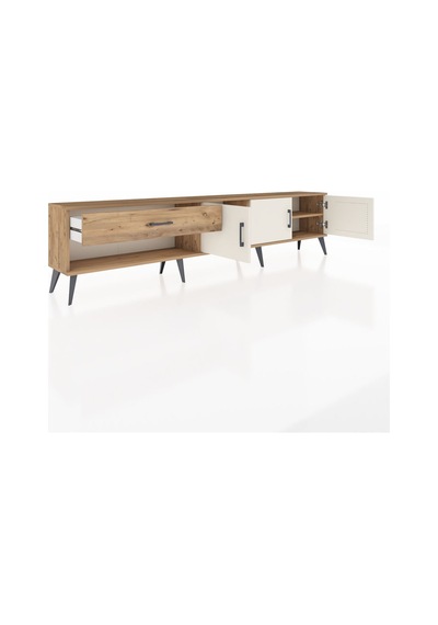 Arges Tv Ünitesi 2 Raflı Tek Çekmeceli 3 Kapaklı 220x30x51 Çam-aytaşı/çam Aytası/atlas Çam - Atlas Çam Arges Tv Ünitesi 2 Raflı Tek Çekmeceli 3 Kapaklı 220x30x51 Çam-aytaşı/çam Aytası/atlas Çam - Atlas Çam