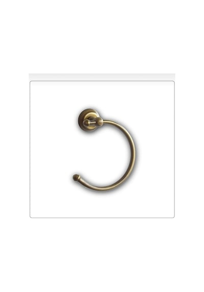 İsaoğlu Yapı Antik Gold Havluluk Mat Gold Banyo Havluluğu Vintage Tasarım Pirinç Malzeme Gold