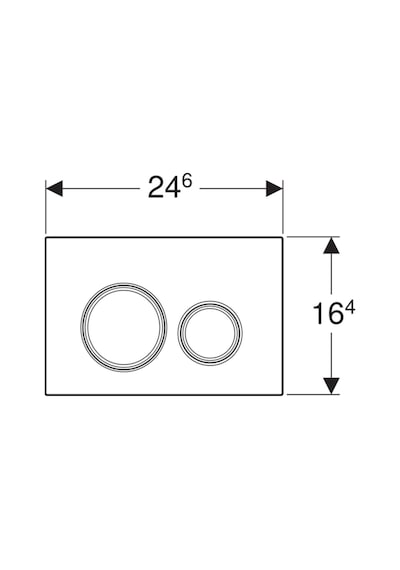 Geberit Sigma21 Kumanda Paneli Beyaz Cam 115.884.sı.1 Beyaz