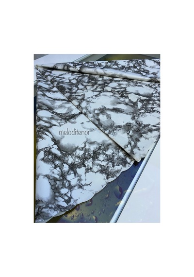 Astarlı Kaymaz Mermer Desen Silinebilir Pvc Muşamba Yuvarlak Masa Örtüsü 138 138 Cm