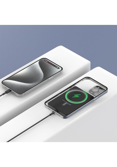 Lp-pw003 Ultra İnce Hızlı Şarj Özellikli Wireless Powerbank 5000mah 15w Gri