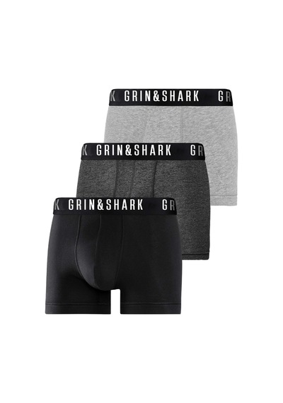 Grınshark Likralı 3'lü Kutu Premium Erkek Boxer Chrıstıan Çok Renkli