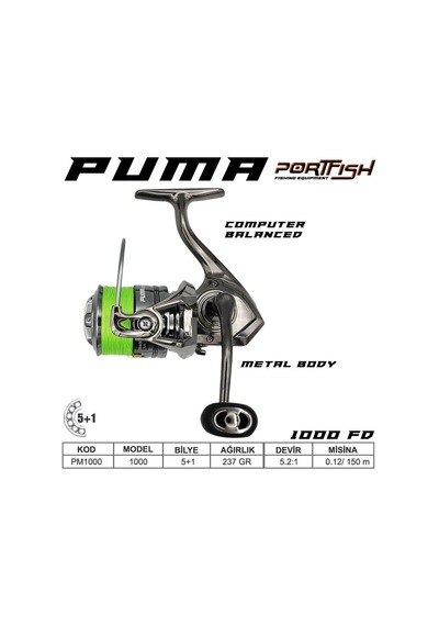 Portfish Puma 1000 Olta Makinası