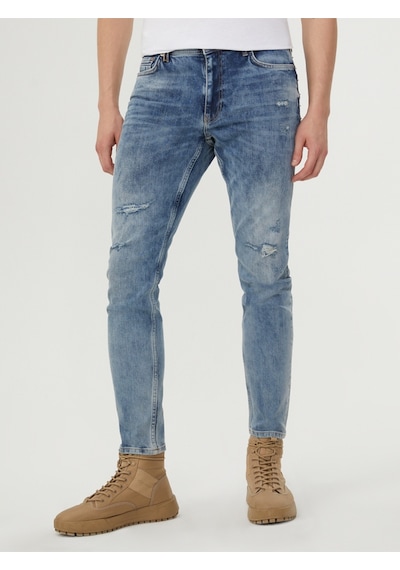 Justin Skinny Fit Erkek Pantolon Lacivert