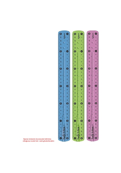 Maped 027900 Düz Twıst'N Flex Esnek Cetvel 30 CM Çok Renkli