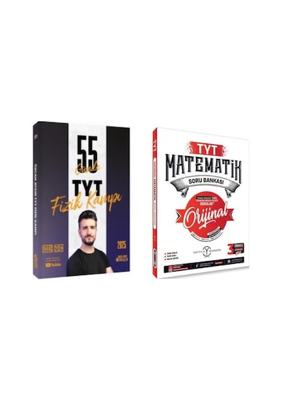 Özcan Aykın 2025 Yks 55 Günde Tyt Fizik Kampı+ Orijinal Yayınları Tyt Orijinal Matematik Soru Bankas