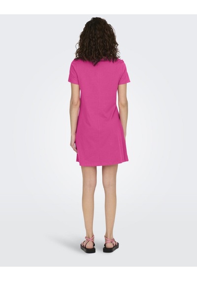 Only Pamuklu Kısa Elbise 15202971 Pembe