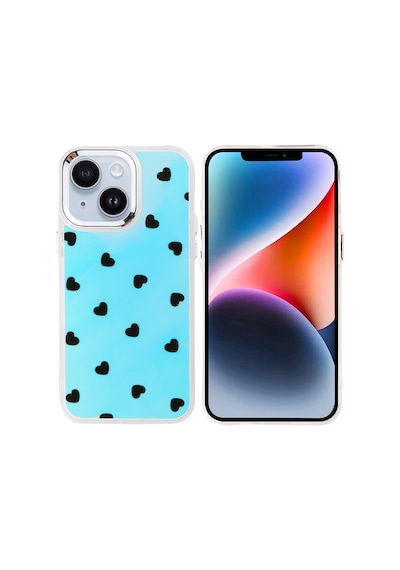 Zore Apple iPhone Uyumlu 13 Kılıf Airbag Tasarımlı Omsy Hadra Kapak - Kalp