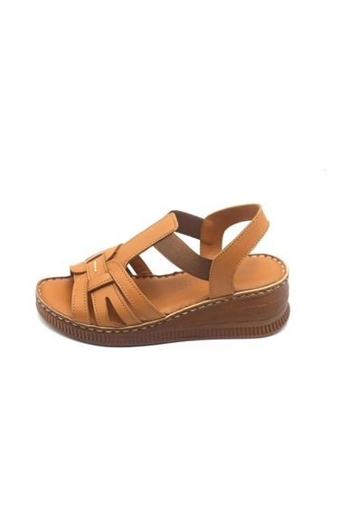 Venüs 24028801y Kadın Hakiki Deri Dolgu Taban Sandalet Taba