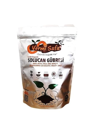 %100 Doğal Organik Katı Solucan Gübresi 2kg 0,250