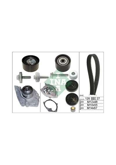 Opel Vivaro Triger Seti + Devirdaim 1.9 Dti 2003-2008 F9q760 Ina 530063830