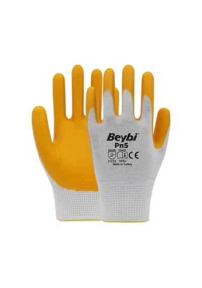 Beybi PN5 Nitril Kaplı Polyester İş Eldiveni
