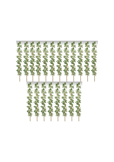 Rüzgar Yapay Çiçekçilik 2 Metre 20 Adet Bambu Çubuğu Yeşil