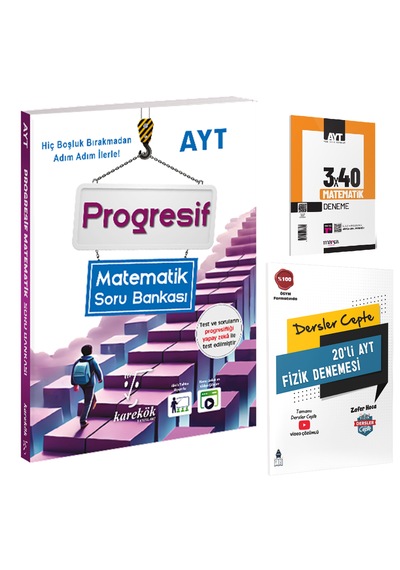 Ayt Progresif Matematik Soru Bankası Ve Marka Ayt 3x40 Matematik