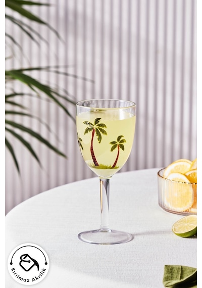 Karaca Palmera Akrilik Kadeh 420 ml Şeffaf
