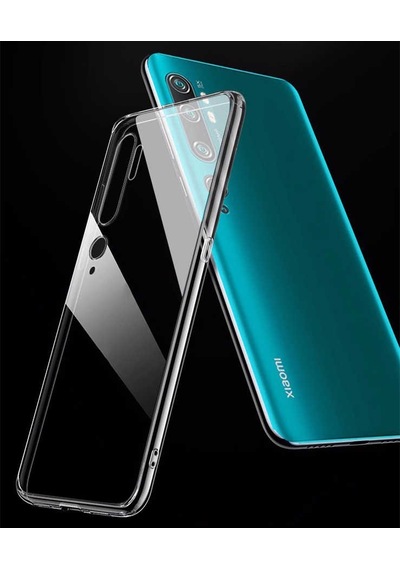 Rba Aksesuar Mi Note 10 Kılıf Rba Süper Silikon Kapak - Renksiz Çok Renkli