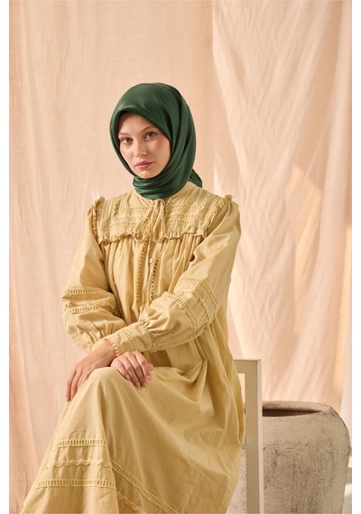 Silk Home Düz Shiny Eşarp 75006-76 Zümrüt