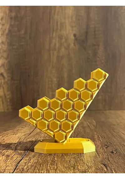 Modern Altıgen Kartvizitlik - Gold