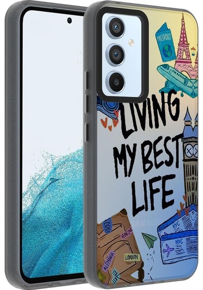 Samsung Galaxy Uyumlu A14 Kılıf Desenli Dragon Sert Kapak