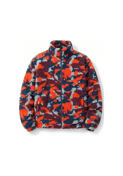 Genius Store Oversize Peluş Erkek İçi Polarlı Tam Fermuarlı Sherpa Sonbahar Kış Kadın Polar Sweatshirt Oversıze-pelus Kırmızı